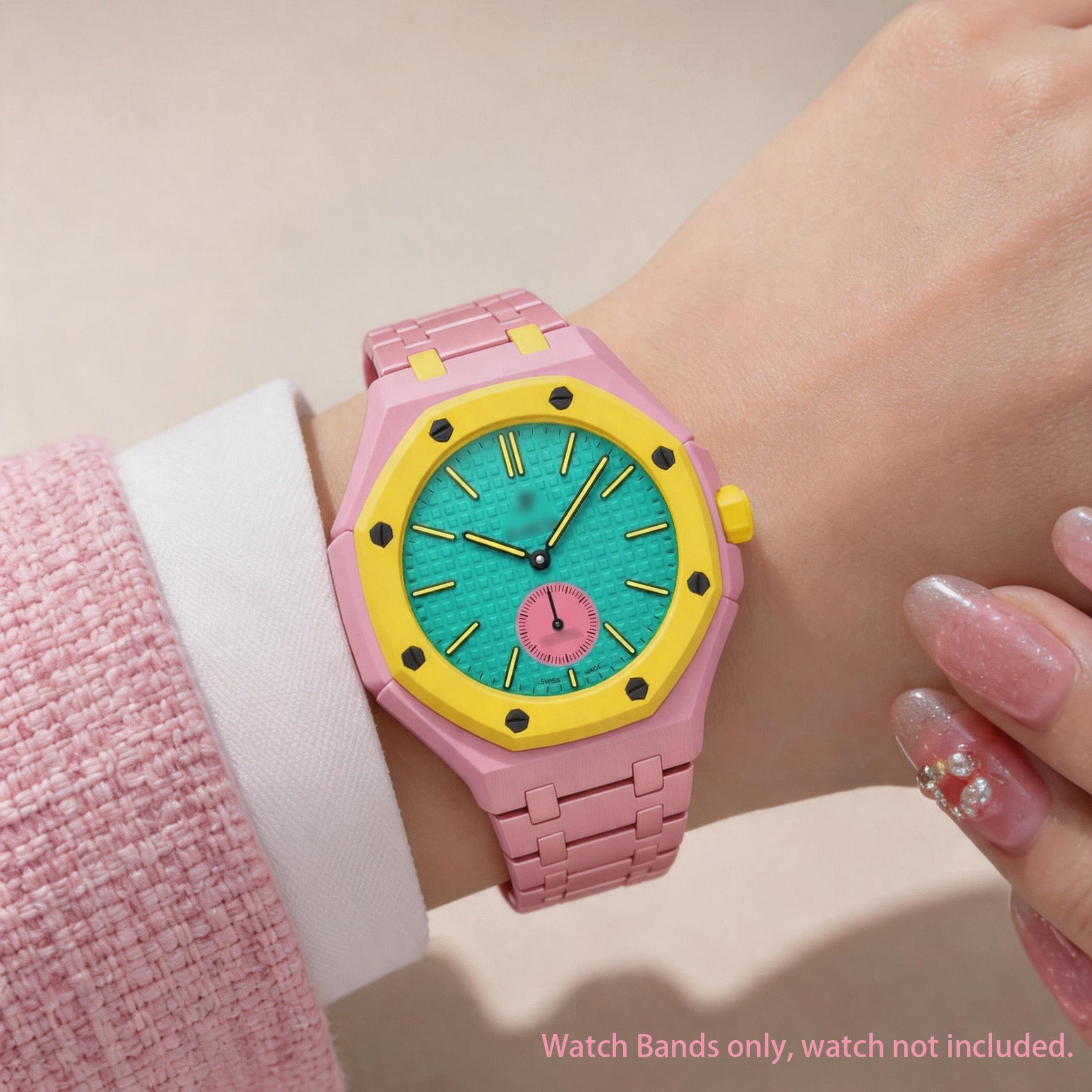 Royal Pop Ceramica Strap — Raspberry Pink | Bioceramic Band for Swatch × AP Royal Pop - Swatch x AP Royal Pop Strap - Default Title
