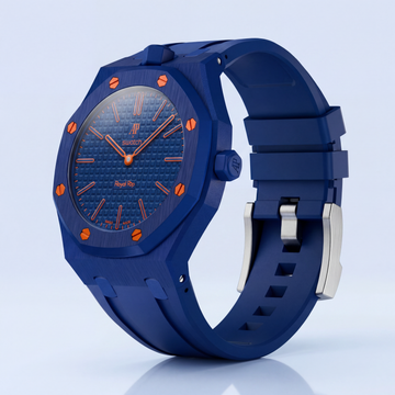Royal Pop Hybrid Strap — Amber Blue | TPU Strap x Ceramic Case | Band for Swatch × AP Royal Pop (Copy) - Swatch x AP Royal Pop Strap - Default Title