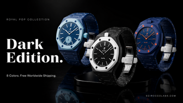 Royal Pop Ceramica Strap — Carbon Black | Bioceramic Band for Swatch × AP Royal Pop - Swatch x AP Royal Pop Strap - Default Title
