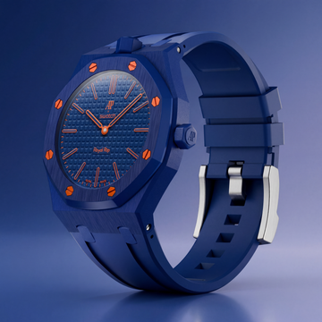 Royal Pop Hybrid Strap — Amber Blue | TPU Strap x Ceramic Case | Band for Swatch × AP Royal Pop (Copy) - Swatch x AP Royal Pop Strap - Default Title